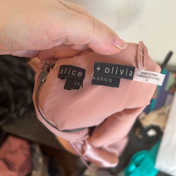 NWT Alice + Olivia Julietta Slip Dress in Burnt Rose - Picture 5 of 9